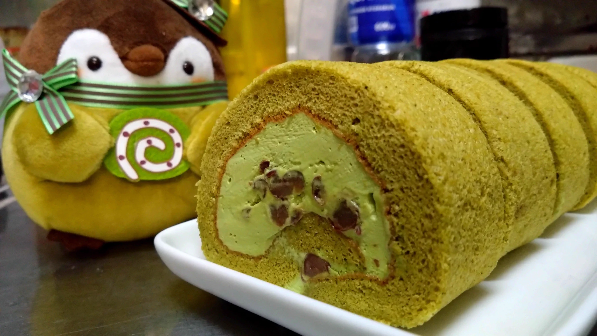 ロールケーキねこちゃん♡ストロベリーパフェVer.大きめ スエヒロカンナ on X: 
