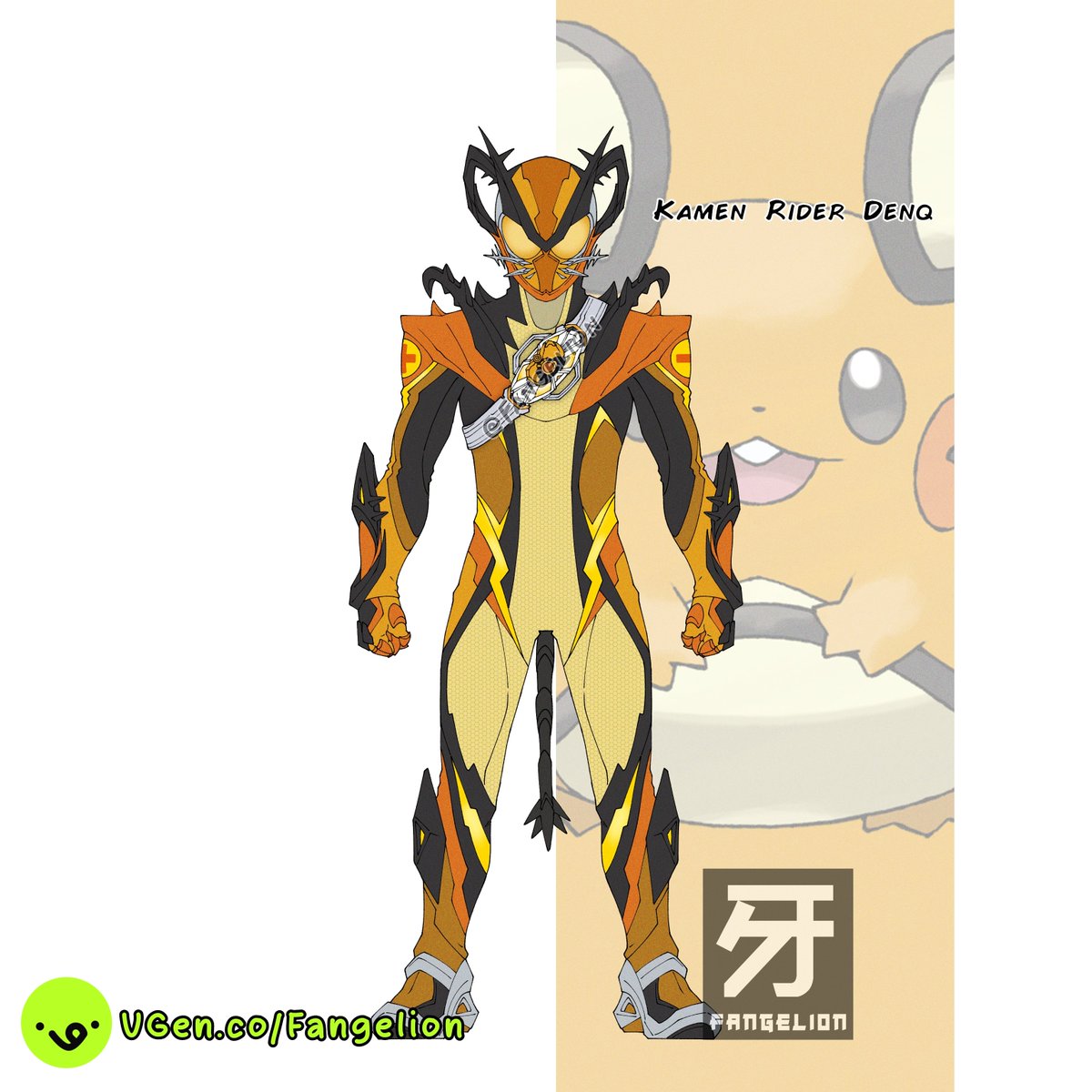 Fangelion's tweet photo. Kamen Rider DenQ - Dedenne Poke-Eggs

#Pokemon
#Pokemonartㅤ 
#KamenRider
#kamenridermyth
#fanarts

(some info ↓↓) https://t.co/R5srbsfNjk