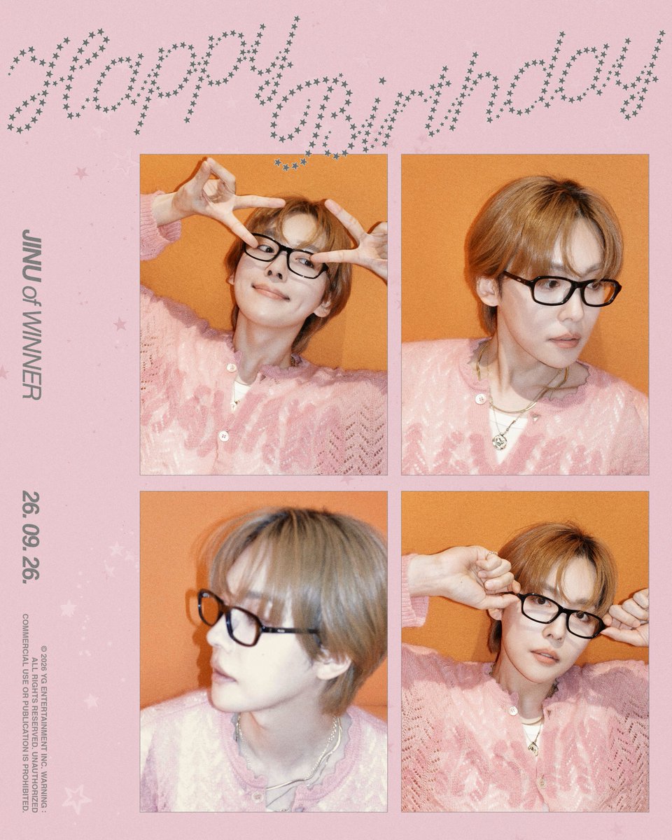 yg_winnercity's tweet photo. HAPPY BIRTHDAY JINU🎉
✅2026.09.26

#WINNER #위너 #JINU #김진우 #HAPPYBIRTHDAY #20260926 #YG https://t.co/m4wYnBwSDI