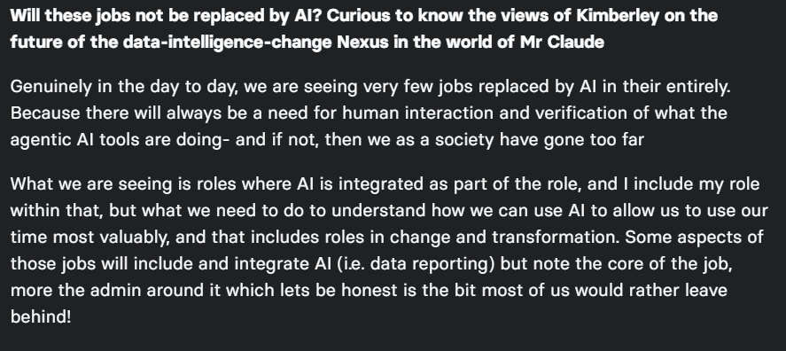 TheBubbleForum's tweet photo. More from Kimberley Roe, Head of Change &amp; Transformation recruitment at recruitment consultancy Huxley, in our recent AMA on the bubble: https://t.co/qiYW06BghW