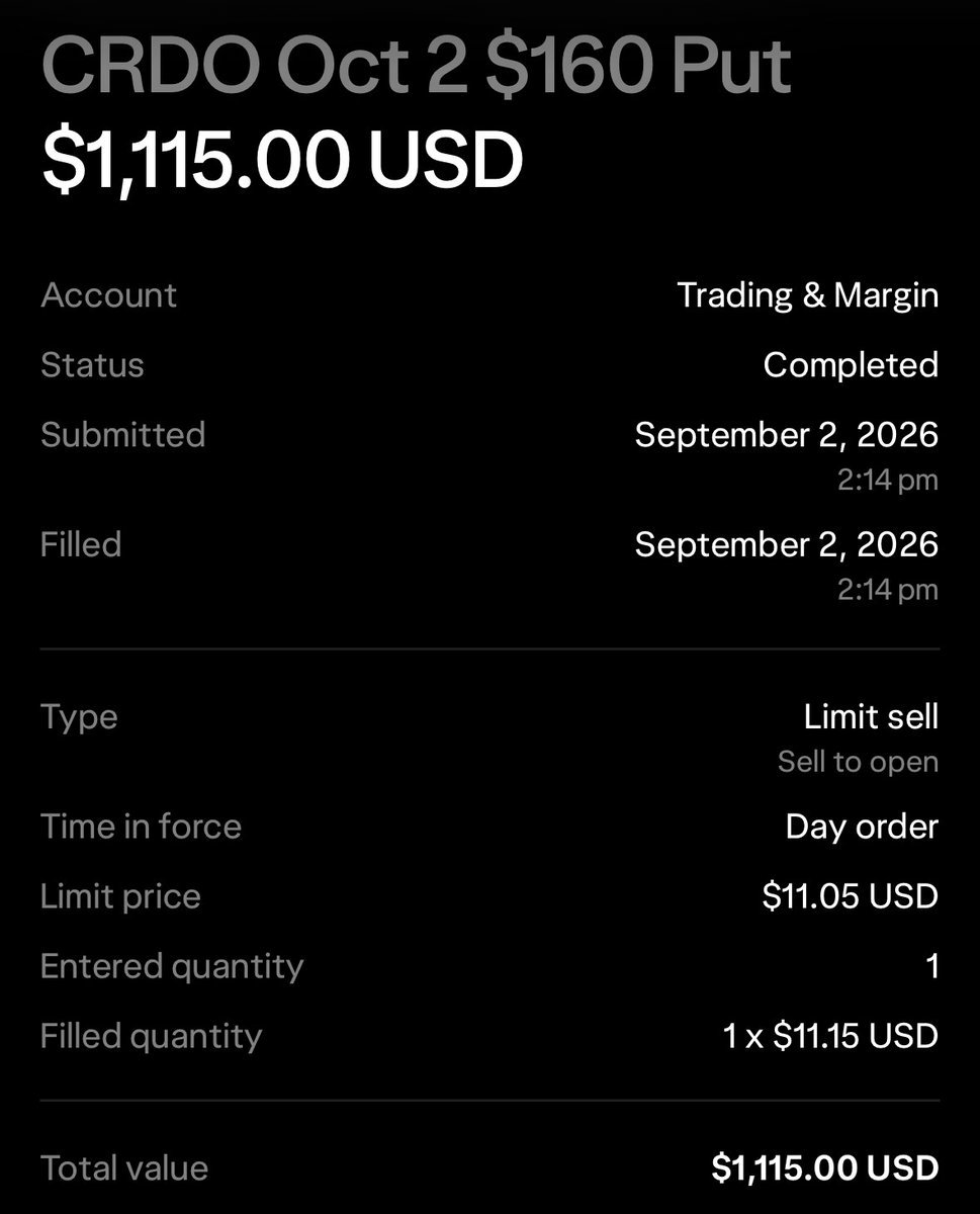 cmsinvests_C's tweet photo. Followers got in at the bottom once again

$CRDO $165 → $195 

Subscribers made nearly 100% on this trade

And you’re still not following me? https://t.co/QQFxc6JxK4