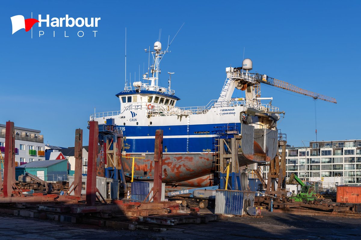 PilotHarbour's tweet photo. Gudmundur repair Slippurinn shipyard Reykjavik.
#port #shipping #HarbourPilot #transportmaritime #portoperations #globaltrade #globalshipping #maritimephotography #maritimestrategy #merchantmarine #imohq #impa #empa #maritimepilot #internationalmaritimepilots #SeafarersLifeOnboard #noshippingnoshopping