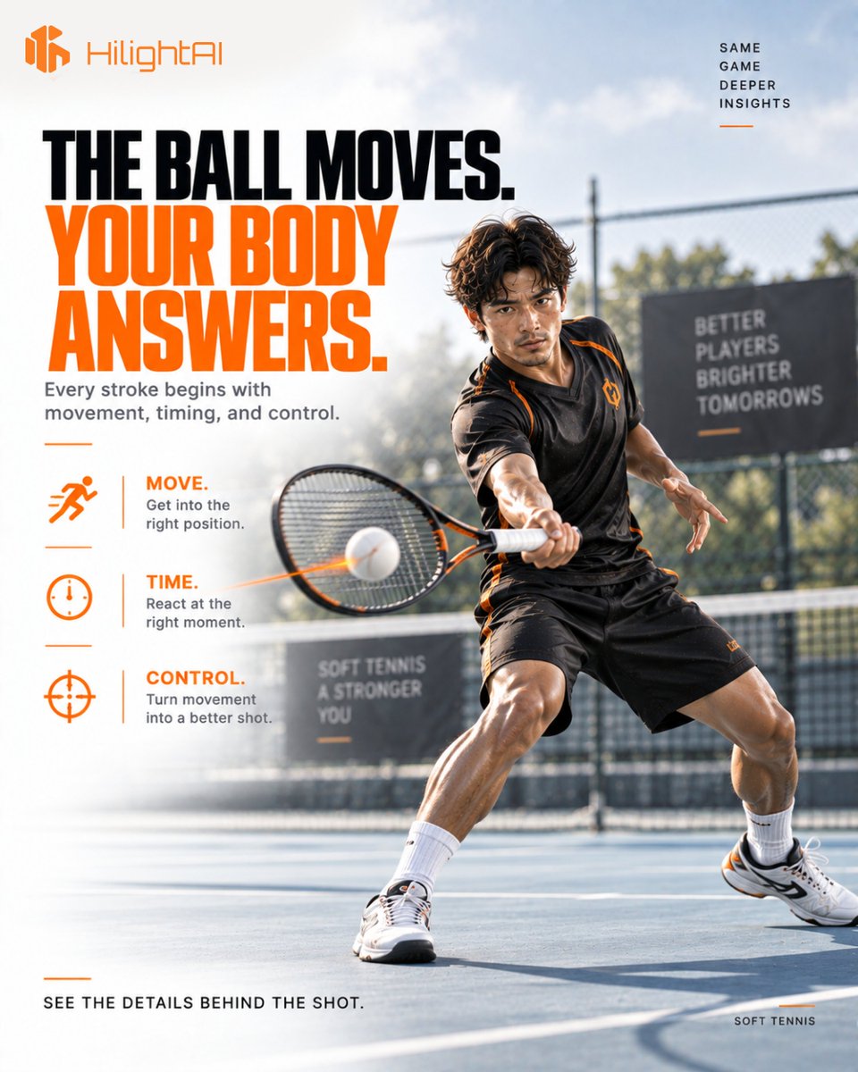 HiLight_AI's tweet photo. Understand Every Move. Play Every Shot Better. 🎾
 
Train smarter. Analyze your movement. Play with purpose. Make every shot count with HiLightAI. 🚀

#HiLightAI #SoftTennis #SportsAI #AIinSports #SportsAnalytics #PerformanceAnalysis #AthleteDevelopment #MovementAnalysis #Tennis https://t.co/CDmN7QJTZf