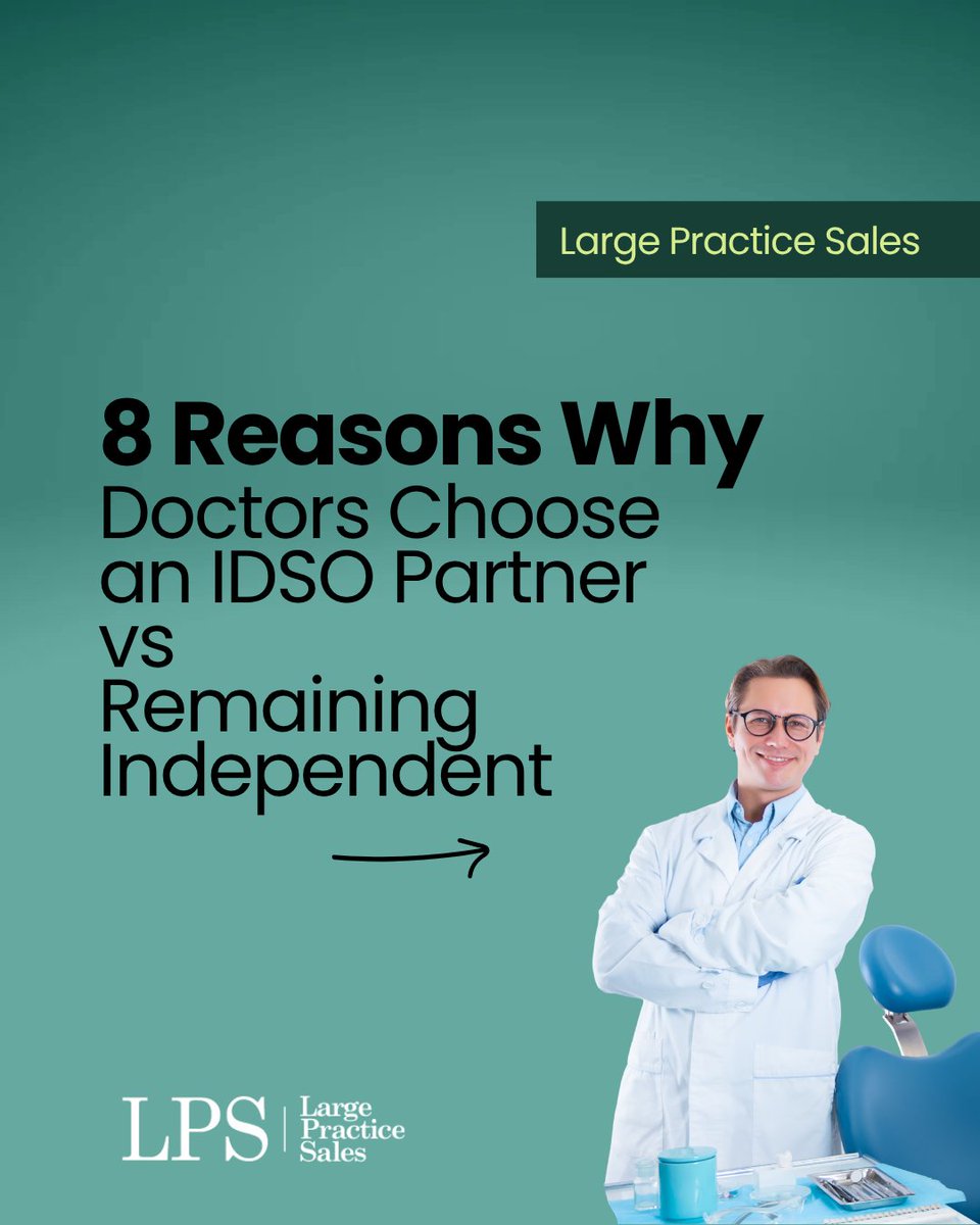 DOCSEducation's tweet photo. LPS is the Largest Invisible DSO Transaction Advisor to GP and Specialty Dental Practices in the U.S.
Get a no-cost, no-obligation practice value analysis today!  https://t.co/6lM5Rr1GND. https://t.co/6TFvnt3L26