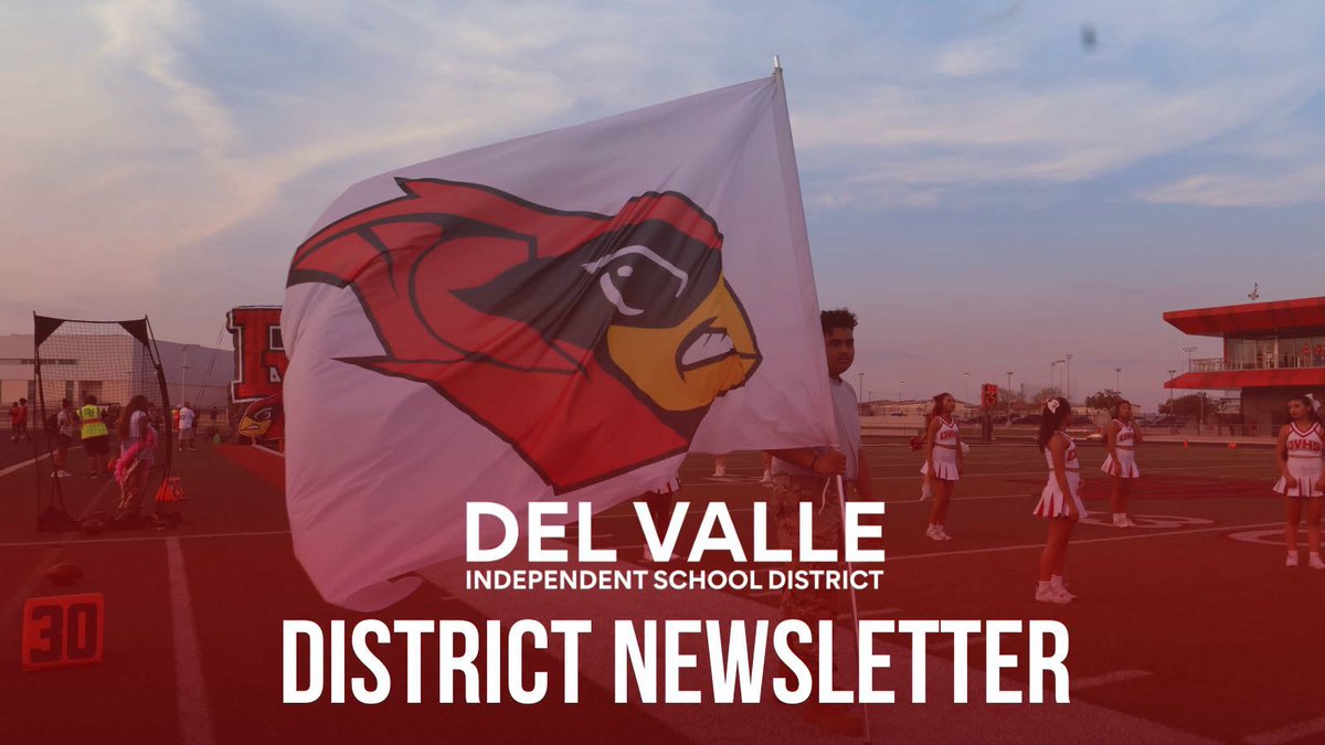 DelValleISD's tweet photo. Check out this week’s district newsletter! From school spirit under the Friday night lights and outstanding musical talent to student voices taking on big community topics!
Click to view this week’s newsletter: https://t.co/szXMED4K9y https://t.co/AU0GxBfTBD