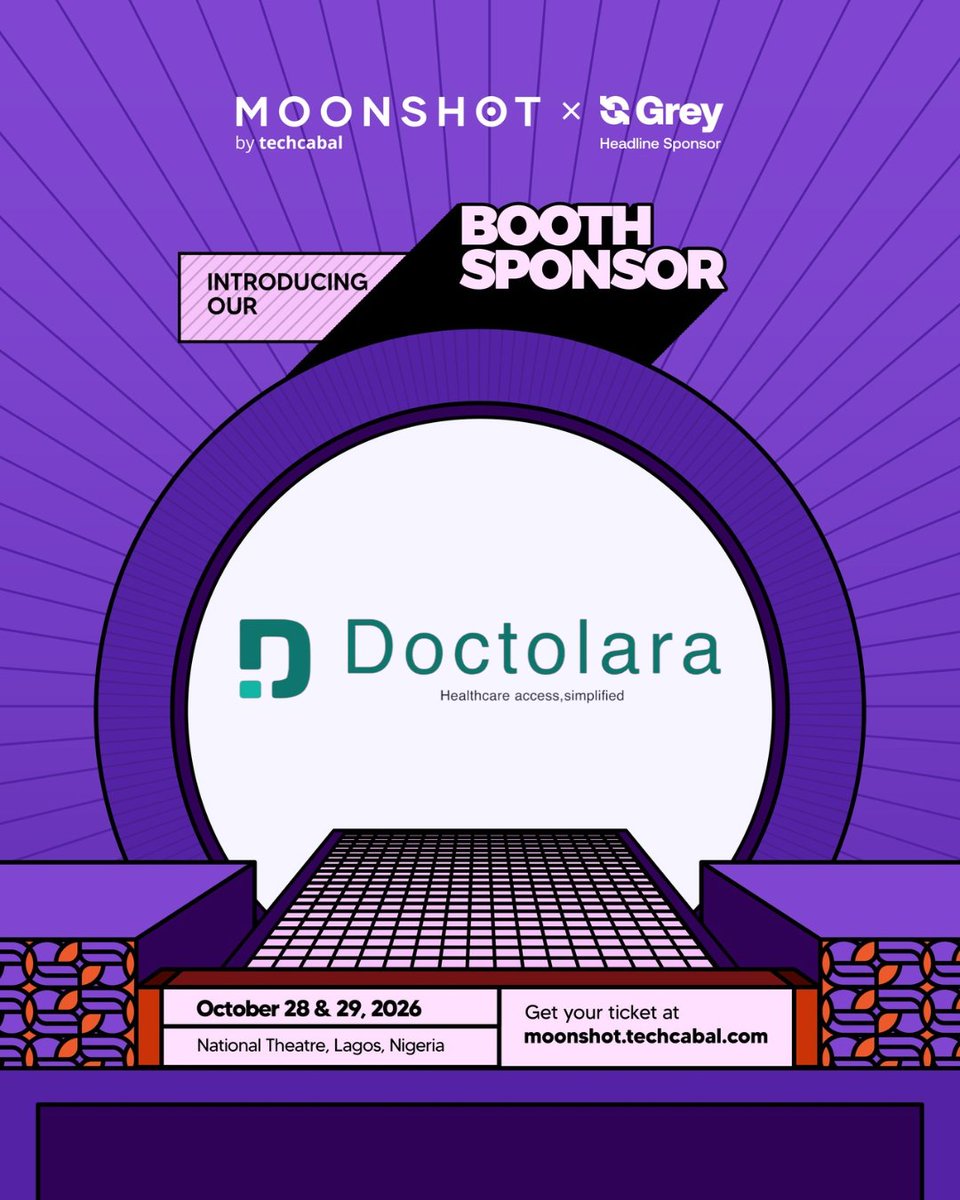 moonshotbytc's tweet photo. We're thrilled to share that @doctolara  is a Moonshot 2026 Sponsor!  Doctolara is a healthcare platform that connects people to trusted healthcare services, including online doctor consultations,home care, diagnostics, and caregivers. https://t.co/At3s84mulG
