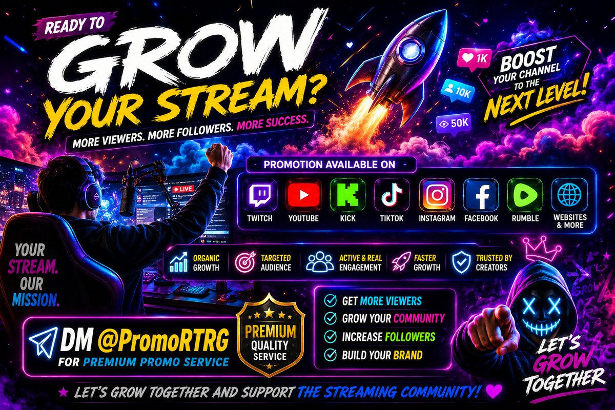 PromoBOOST098's tweet photo. Tired of Grinding With Slow Grow?

@PromoBoost098 helps YouTube, Twitch &amp; Kick creators put their content in front of more viewers through promotion🚀
Drop your channel links👇

DM me or @PromoRTRG to grow!

#Gaming #YouTube #Twitch #Kick #horror #YouTubeGrowth #Streamer #fc27 https://t.co/P1H2jVyjOO