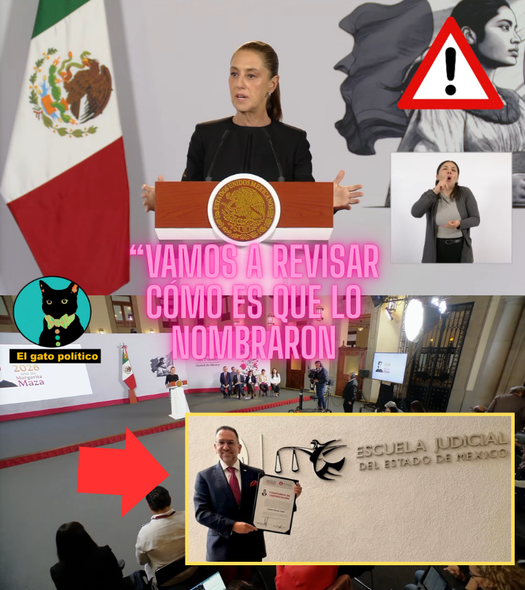 elgatopolitico_'s tweet photo. 🔴​🔴¡Le cae la ley a Javier Lozano!
Ante el sorpresivo nombramiento del Poder Judicial de Edomex a Javier Lozano como "Persona Facilitadora Privada" y poseedora de "poderes legales", la presidenta anuncia que su Gobierno revisará cómo fue que se realizó esto y si es legal:

"Vamos a revisarlo y ver cómo obtuvo esta nominación [...] Mañana o más tarde emitiremos un comunicado", anunció.
#MañaneraDelPueblo 📛📛  #SacoDePus