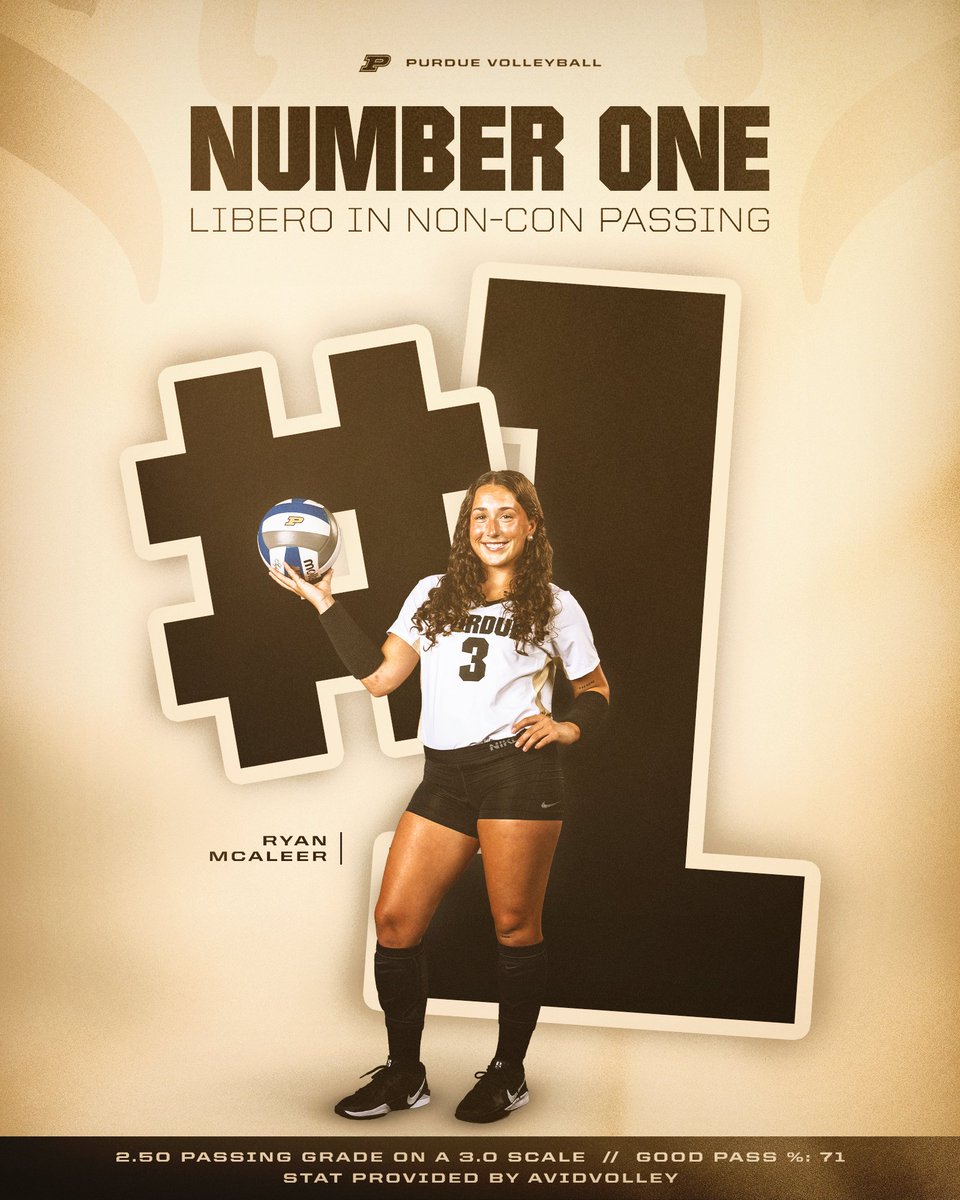 PurdueVB's tweet photo. The nation's best passer.🥇 https://t.co/EuxKgQbmCC