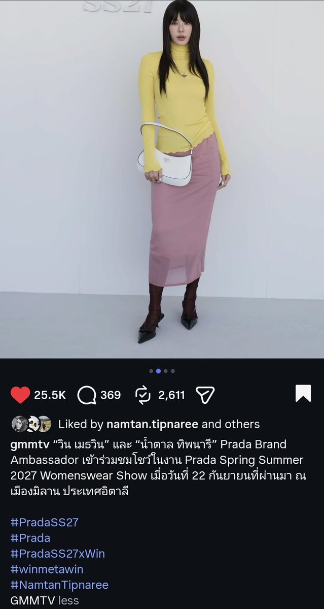 sibforyoux's tweet photo. รบกวน @GMMTV เพิ่มแท็ก #PradaSS27xNamtan ให้หน่อยนะคะทั้งในไอจีทั้งทวิตเลย ไปสองคนพี่ก็ควรติดให้ครบทั้งสองคน เพราะมันมีผลต่อเอนเกจด้วย แล้วเป็นแอคค่ายด้วยอะค่ะ คนเห็นโพสต์พี่ตั้งเยอะแยะ กลับมาติดแท็กให้ก่อน🥹🥹 https://t.co/JVS7GMkEMk