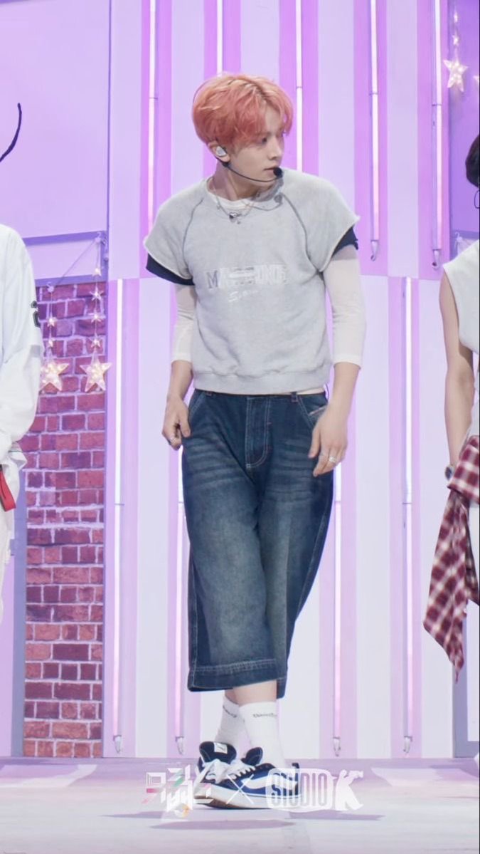 heeinorbit's tweet photo. for twilight promo i really hope we get stage outfits with similar vibes to this. the more boyish casual vibes mixed with the soft pinks would really play into the fun upbeat energy of the song https://t.co/wzAijsd2he