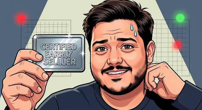 Bee_Sells's tweet photo. This badge was not given, it was earned through my unmatched conviction 😎 https://t.co/0OjcjbKejR