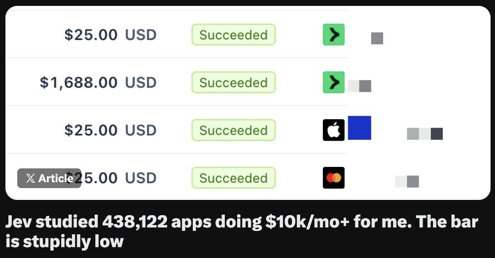 atomoftheories's tweet photo. Jev is only 10 days old and it is already making $10K/mo https://t.co/pOKSpdYCJS
