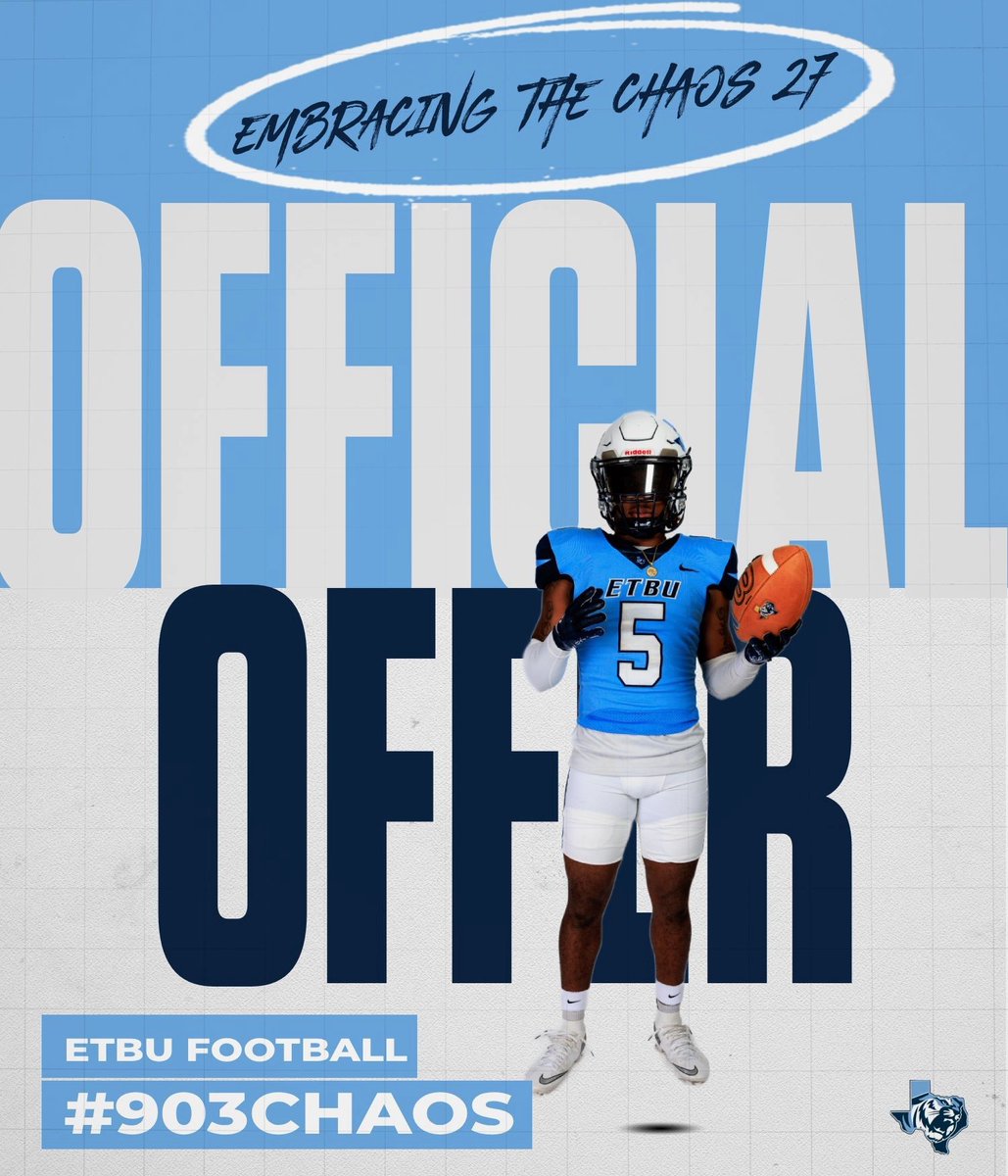 tootuffkman's tweet photo. After great conversations with @kinchen_donald I'm blessed to receive my FIRST offer from East Texas Baptist University 
@gopher_football @CoachKenRoss 
@CoachWatts777 @CoachChildress1 https://t.co/HUY5SE8qmw