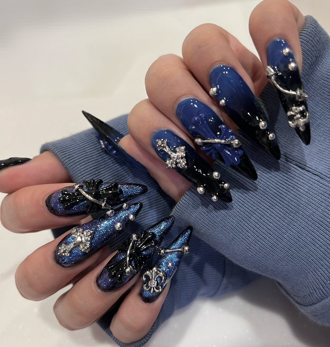 re_spiii_'s tweet photo. ネイルめっちゃかわいくできた💅 https://t.co/WeIAsh5b9S