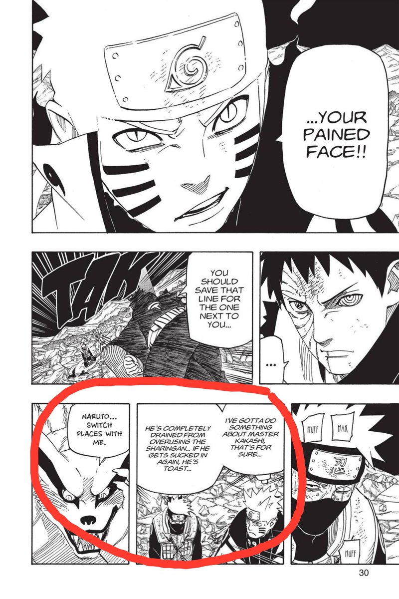 stanleesystem's tweet photo. Most of what people call plotholes in Naruto is literally them not being able to read what's explained to them simply. Basic literacy will always defeat a certain type of fan. https://t.co/ApLkWMGHfE