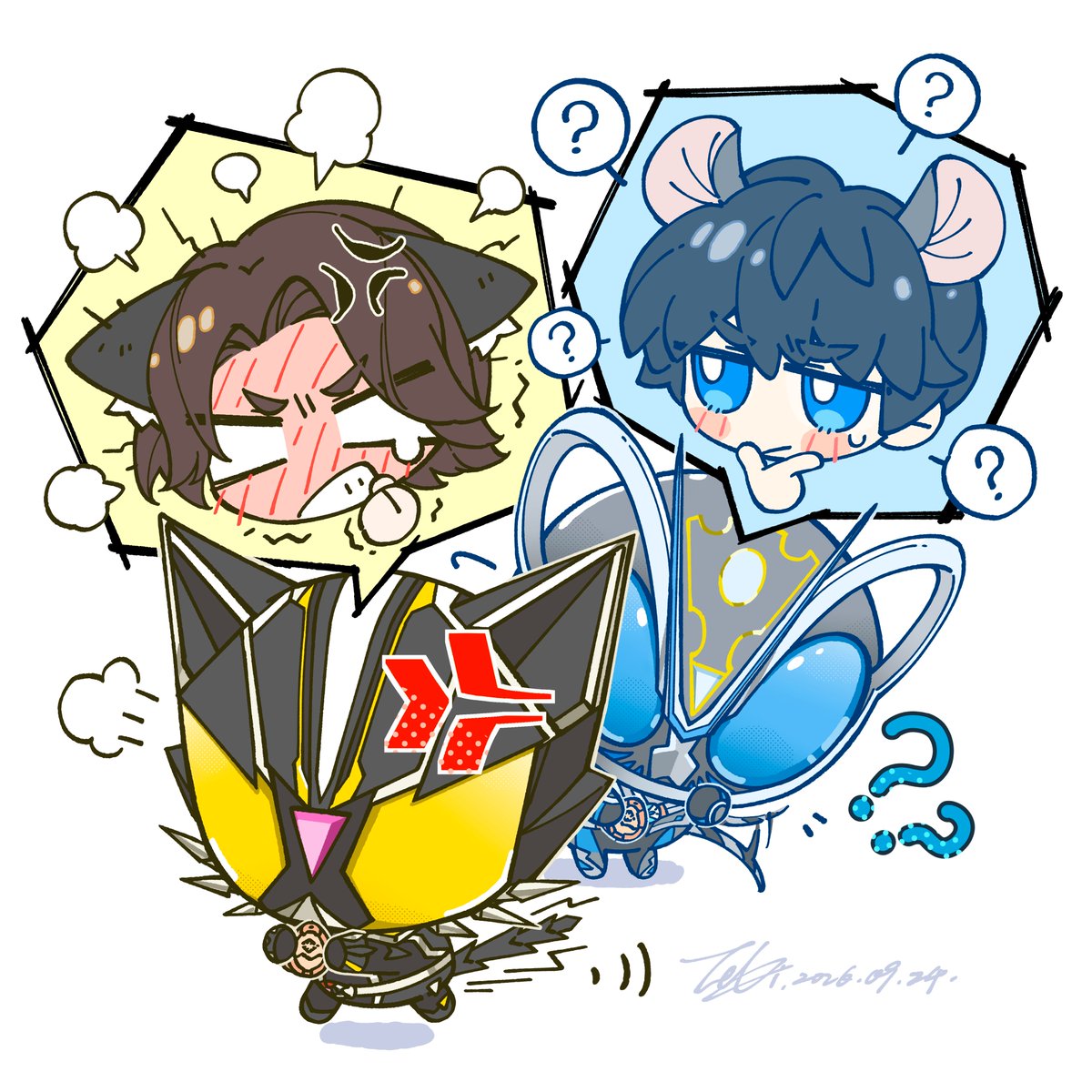TekiTeki05's tweet photo. #仮面ライダーマイス
🐀&amp;🐈‍⬛ in 变身講座 https://t.co/HhwJY1EI0s