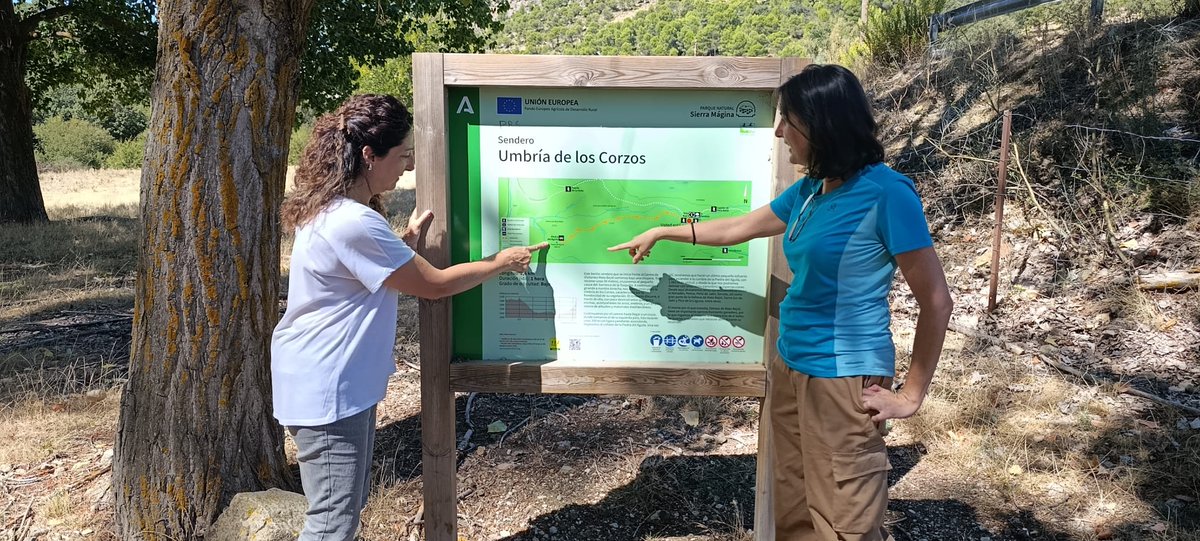 JaenJunta's tweet photo. El Parque Natural de Sierra Mágina incorpora un nuevo sendero que parte del Centro de Visitantes de Mata Bejid.

La delegada de @MedioAmbAND, @Anabmata1976, recuerda que, con esta incorporación, son ya 5 los senderos de uso público ofertados por @MedioAmbAND en este espacio. https://t.co/DE48K9Orlm