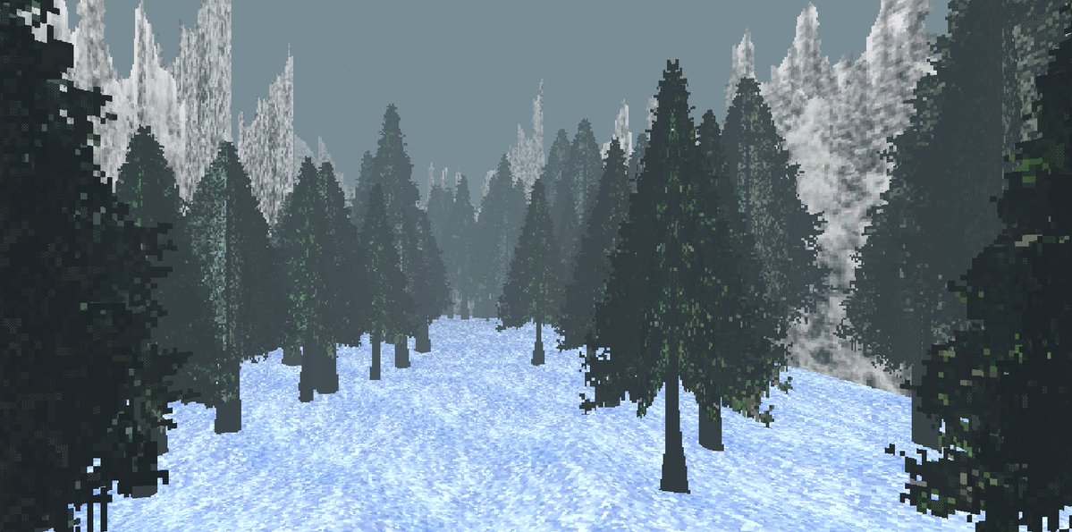 kaligarry57's tweet photo. I remembered I was making a game, so I added a forest with a river. I was going through a significant period in my life—I was moving to another city for my studies. #psx #gamedev #lowpoly https://t.co/kfecfQ2JtJ