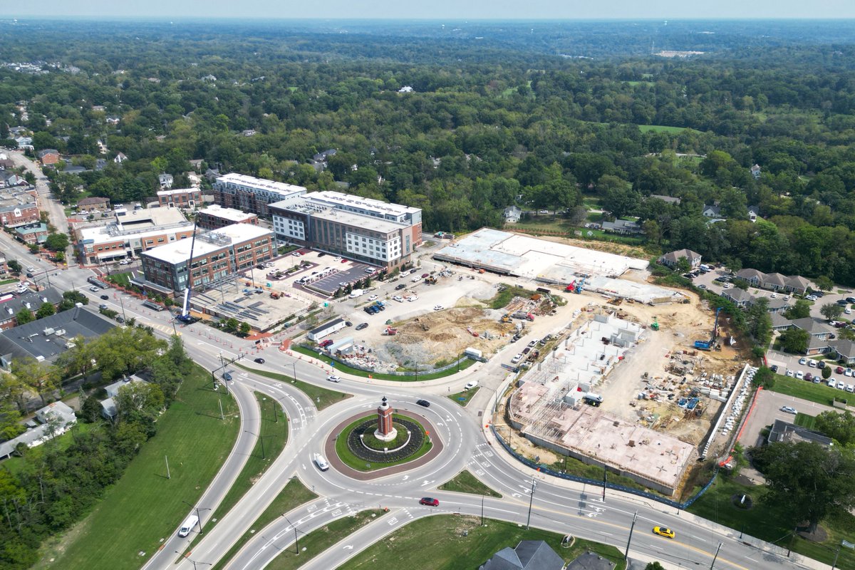 NeyerProperties's tweet photo. Construction update from Montgomery Quarter 🏗️

Steel is up for ClarkDietrich's new HQ, which will fill floors 2 and 3. The first floor is available for lease! Phase II is underway with apartments coming out of the ground.

More updates to come from Neyer Properties &amp; Brandicorp! https://t.co/4Nsch0StcW