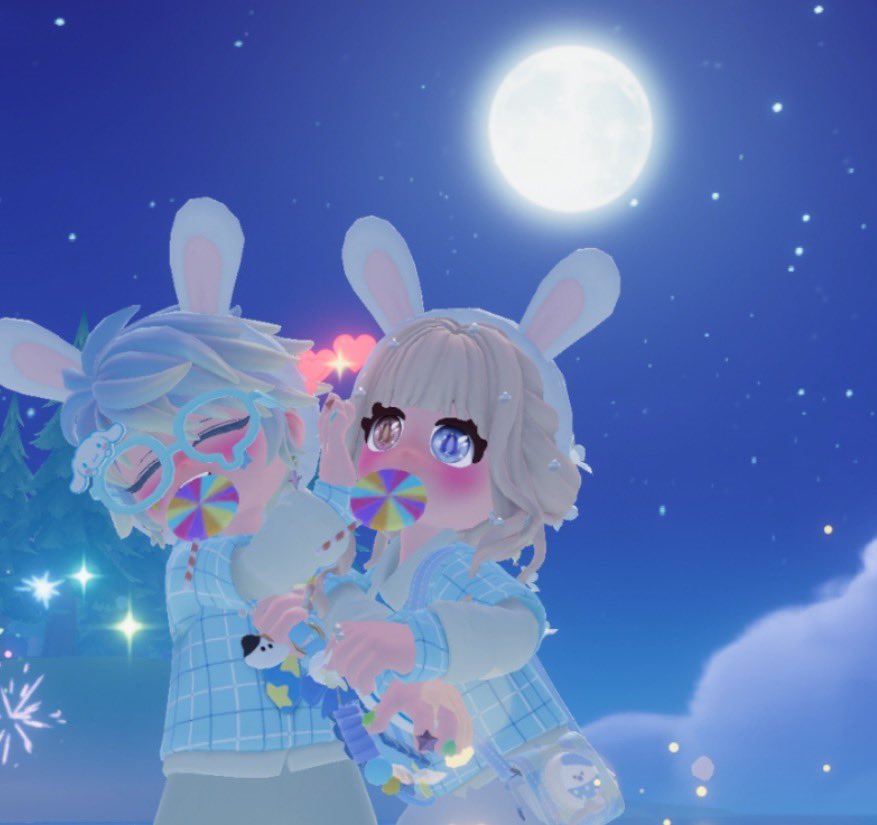 pppnnn29's tweet photo. 月きれいだったからうさぎー🫶
オダチケ26枚スタンプありがと🥺！！笑

@nemune1127 https://t.co/FLtere3bun