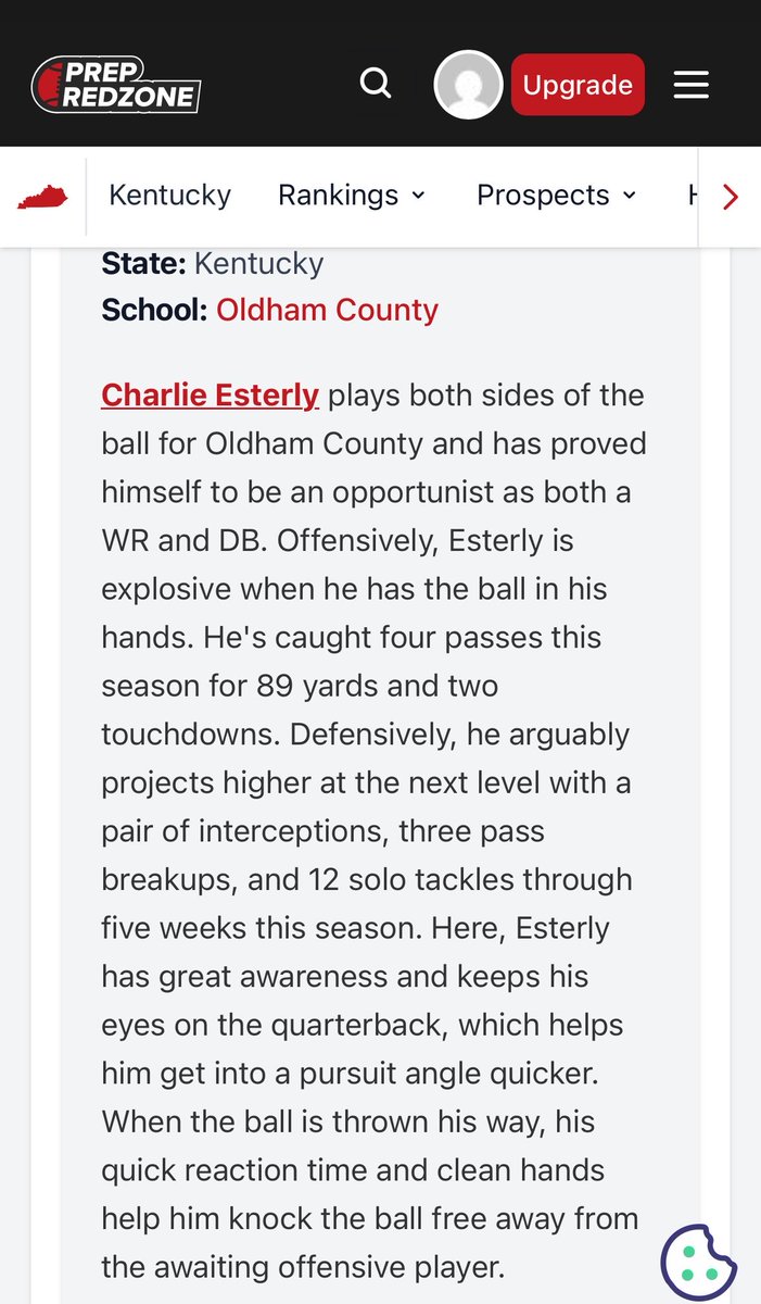 Esterly_Charlie's tweet photo. Thank you @BarkleyTruax and @PrepRedzoneKY for the write up‼️ https://t.co/oanTSyYq94
