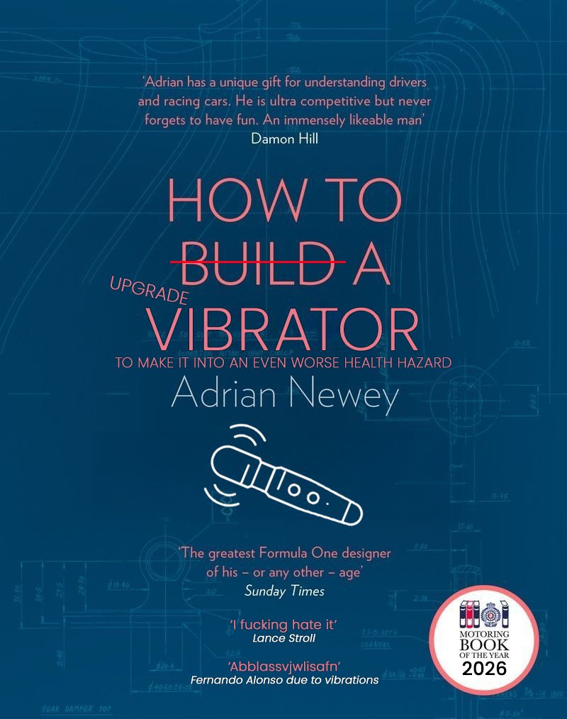 Pazdol1's tweet photo. 🚨 BREAKING NEWS 🚨

Adrian Newey releases a long awaited sequel to his bestseller book "How to build a vibrator"!

"Upgrade my ass" - says Lance Stroll.

"Asavabndabssb" - Says inaudibly Fernando Alonso from his vibrating cockpit.

Get yours at www.nevergettingoutof.sq1 https://t.co/moqvfCtpgY