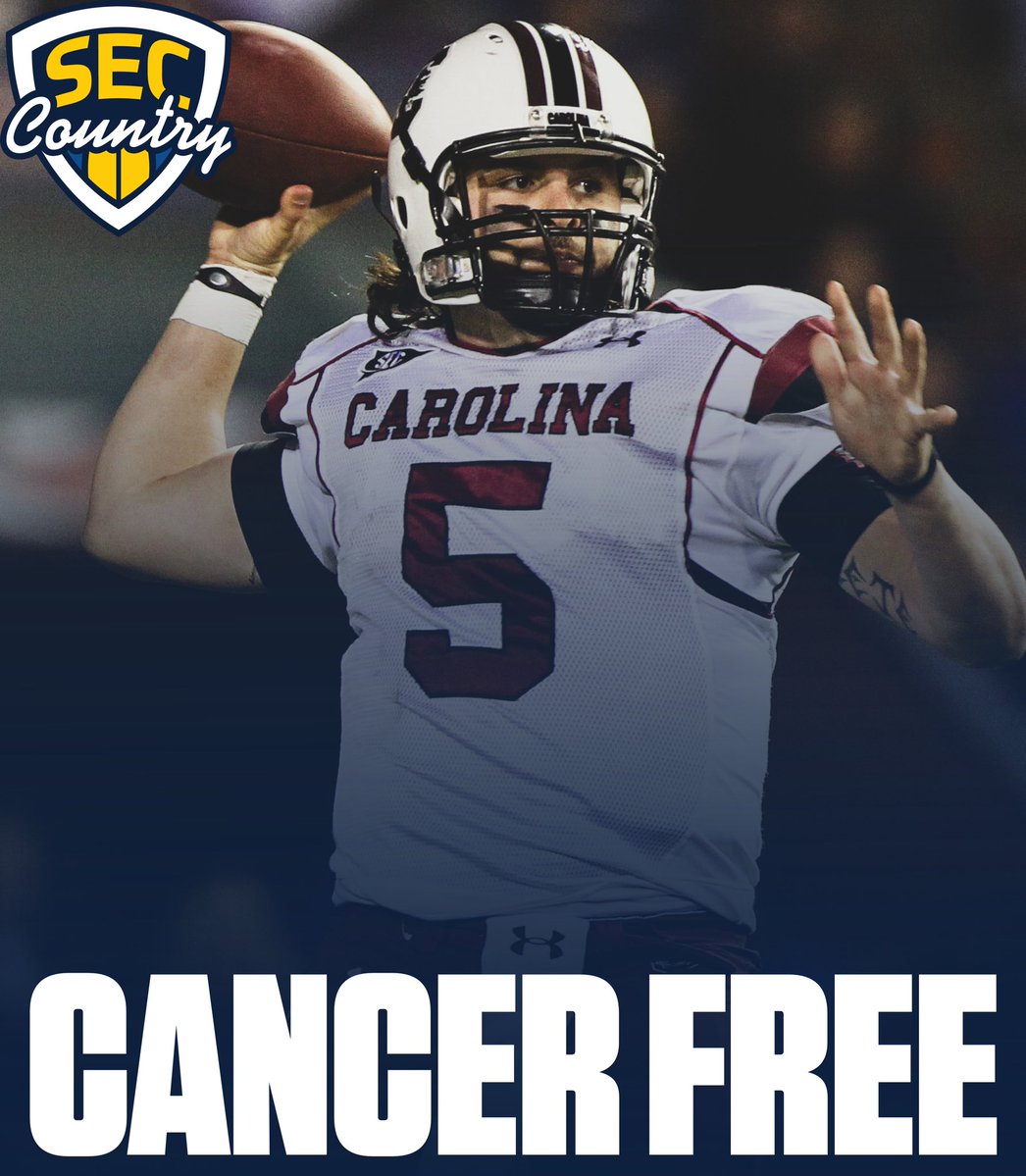 SECcountry's tweet photo. Former South Carolina QB Stephen Garcia is CANCER FREE! 🙏❤️

Garcia, who has been battling Stage 4 colorectal cancer, underwent an 11-hour surgery Tuesday. His wife announced doctors successfully removed the cancer, leaving him with No Evidence of Disease (NED).

Absolutely incredible news. 🙏
