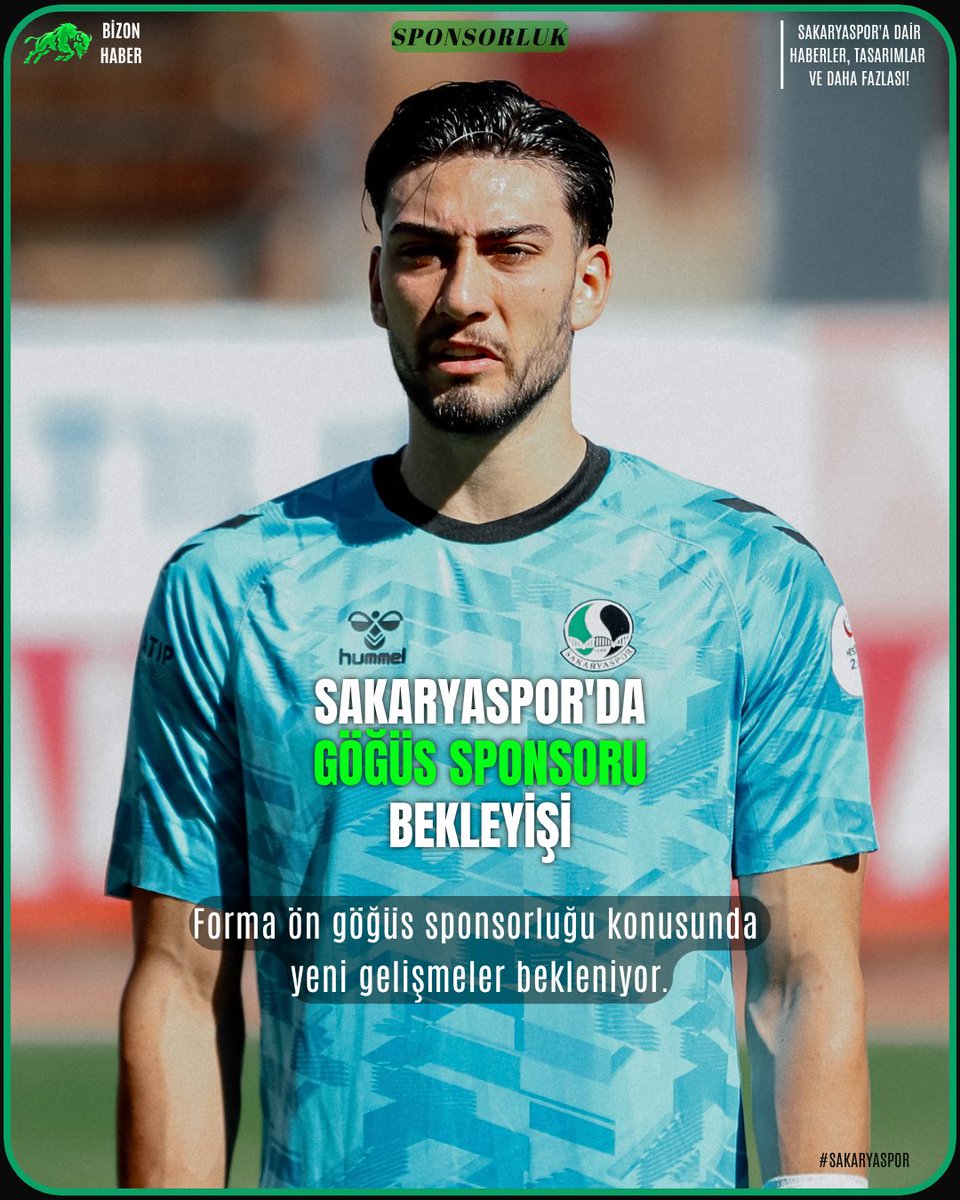 BizonHaber's tweet photo. 🟢 SAKARYASPOR'DA GÖĞÜS SPONSORU BEKLEYİŞİ SÜRÜYOR.

Yeni sezon öncesinde birçok sponsorluk anlaşmasına imza atan Sakaryaspor'da, forma ön göğüs sponsorluğu konusunda henüz resmi bir anlaşma açıklanmadı.

🦬 Gelişmeleri takip ediyoruz.

#Sakaryaspor #Tatangalar #BizonHaber https://t.co/r0FuTlHYRe