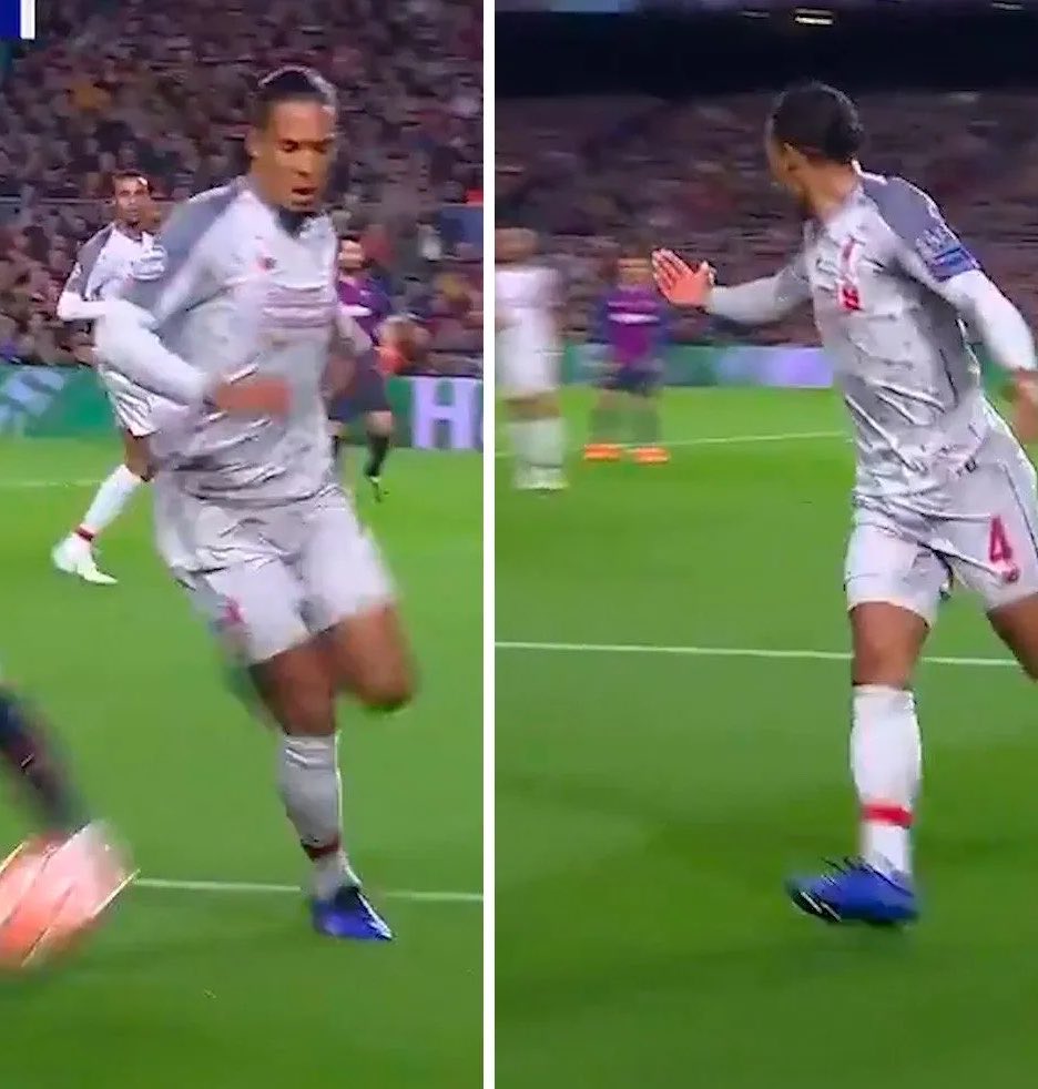 Sage_FCB's tweet photo. 🚨 Andy Robertson on the viral moment Van Dijk called for help against Messi:

🎙️ “About five minutes into the game, Messi dribbled past three of our players and I remember thinking, ‘Right, this is going to be a long night.’ (Laughs)

They tell you superheroes don’t exist, but after watching Messi that night, I wasn’t so sure anymore.

A few minutes before that, he had already dropped Fabinho, faked the pass and then gave me the nastiest La Croqueta I’ve ever seen. He knocked the ball past me and carried on, and somehow after a bit of a scramble, it came back to him.

Then I looked up and saw Virgil waving at me to come and help him. I was thinking, ‘Absolutely not. I’ve just been through this, I’m not doing it again.’ (Laughs)

But I went over anyway, and thankfully Messi passed it to someone else. Honestly, I was relieved.

After the game, when we were walking towards the tunnel, Virgil told me why he had called me. He said he’d seen what Messi had done to me earlier and thought he might need some help.

I started laughing and said, ‘Why were you calling me? You wanted him to embarrass me twice?’ (Laughs)

Virgil just laughed and said that when he found himself one-on-one with Messi, all he could think about was that famous Mourinho quote about defending against him.

We both just started laughing. What else could you do?”