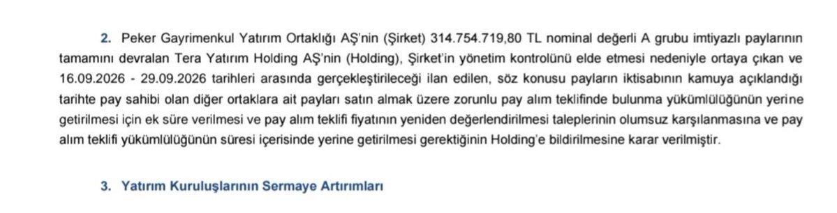 OKTAYMEK16's tweet photo. 3 iş günü kaldı #PEKGY zorunlu çağrının  bitmesine. virmanlar aracı  kurumların  operasyon  biriminde  bekletiliyor, #tera virmanlari  kabul etmiyor galiba. 
sayın  @spkgovtr yetkileri .
@abakingurlek 
@spkgovtr 
#pekgy
#tera https://t.co/4jDzCW9rW6