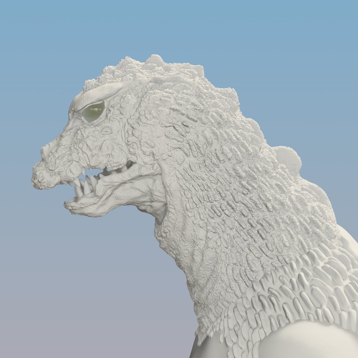 godzilla154's tweet photo. Getting there. This is the part of the process where I’m just moving tiny little details around to try to get as close as I possibly can. https://t.co/c4bIuBbaUW