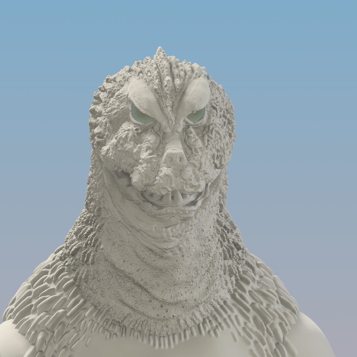 godzilla154's tweet photo. Getting there. This is the part of the process where I’m just moving tiny little details around to try to get as close as I possibly can. https://t.co/c4bIuBbaUW