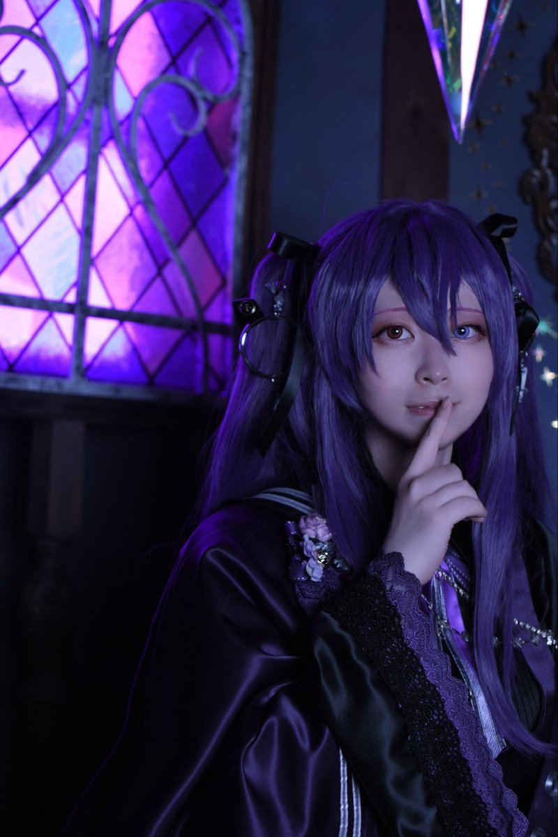 SRN___cos's tweet photo. ⚠️cos atnr☀️🐈‍⬛🎀（※開眼）

❤️🐈‍⬛🎀💜 https://t.co/S6PeB0zNUv