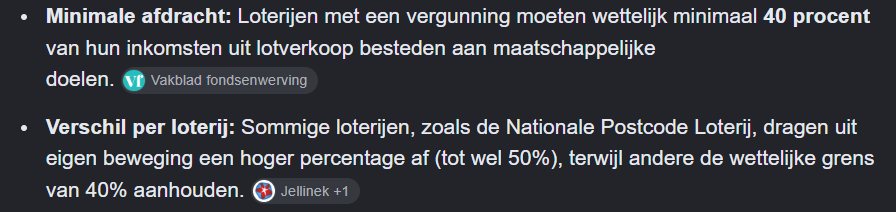 Nikkislot1Nikki's tweet photo. @MonaKeijzer Deelnemers kunnen helemaal niet zelf kiezen omdat loterijen wettelijk verplicht zijn een vast percentage van hun opbrengst af te dragen aan goede doelen. https://t.co/XTZuQIdyLI