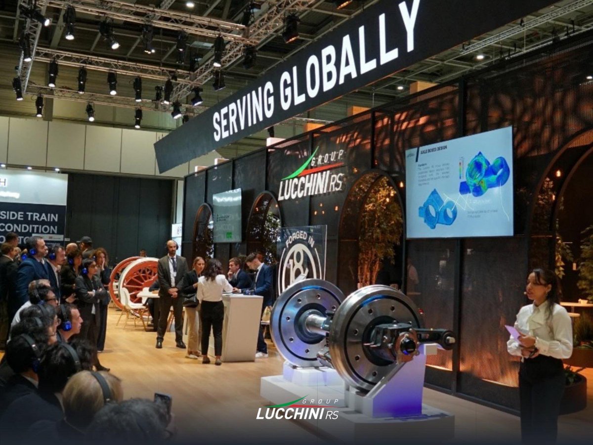 LucchiniRS's tweet photo. Today's Tech Talk explored innovative wheelset solutions for light rail vehicles and the role they can play in improving reliability and maintenance efficiency. https://t.co/RRKnUHFaDk