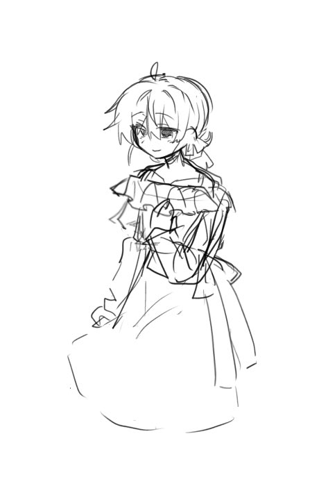 hima4n44's tweet photo. 雑ラフ https://t.co/z5Dqzot3Lm