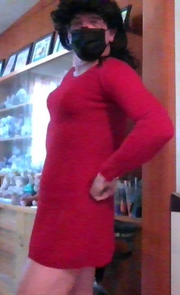 m4goodtimes's tweet photo. Kandy flashback, more Summer of '21 xx oo #reddress #mask #legs #flirty #kisses #CD #crossdress #older #mature https://t.co/IrebwlzeKL
