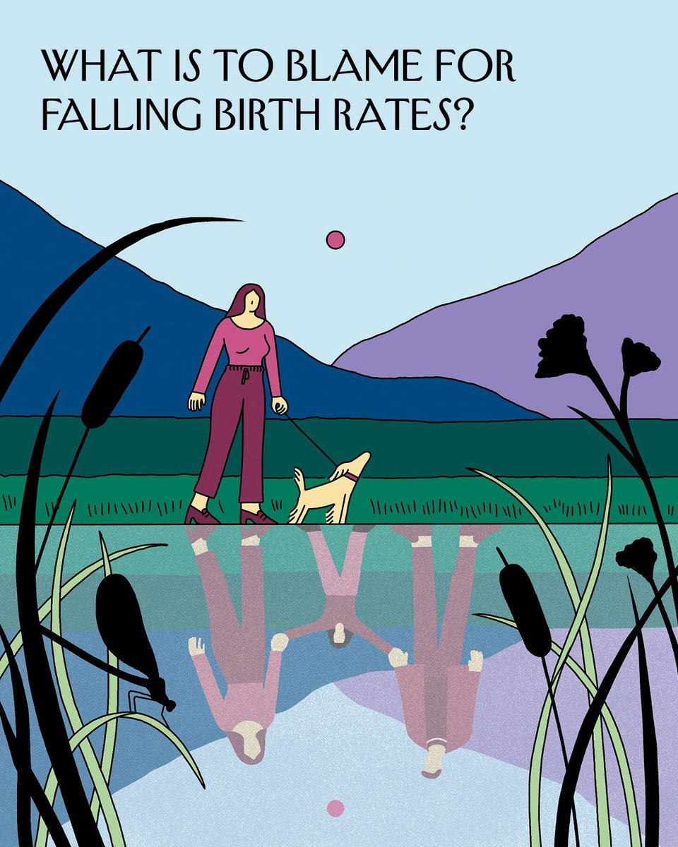 NewYorker's tweet photo. Currently, in the United States, there are two camps of thinking about falling birth rates. One, helmed by the likes of Elon Musk and J. D. Vance, was exemplified in a report from the Heritage Foundation earlier this year, which linked the drop in U.S. fertility to “second-wave feminism” and other familiar culture-war culprits: “casual sex, abortion, childlessness by choice, and no-fault divorce.” But there is another story about failing fertility, coming from almost the opposite premise: plenty of people still want children, often more than they wind up having. “What has changed are the social and economic conditions people need to create the families they’d hoped to have,” Margaret Talbot writes about this way of thinking. Explore why Americans are having fewer children: https://t.co/v0qPkgLuat