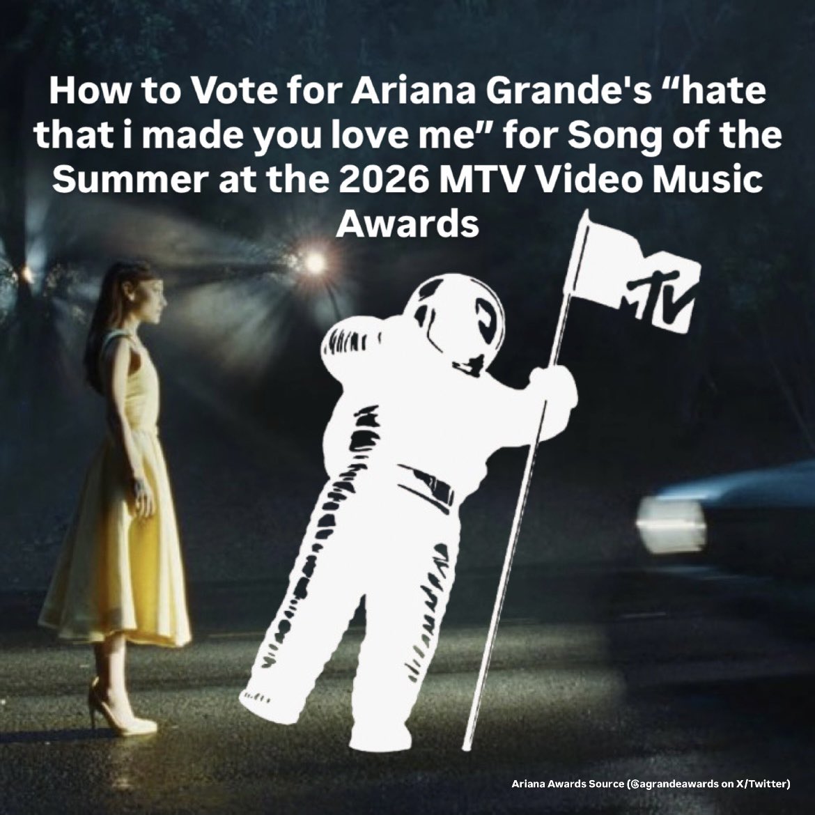 agrandeawards's tweet photo. #VMAs voting for “Song of the Summer” opens in 48 hours from now. ☀️🚀

Check these rules to make sure Ariana Grande triumphs with “hate that i made you love me”👇 https://t.co/fB8ylmrvo8