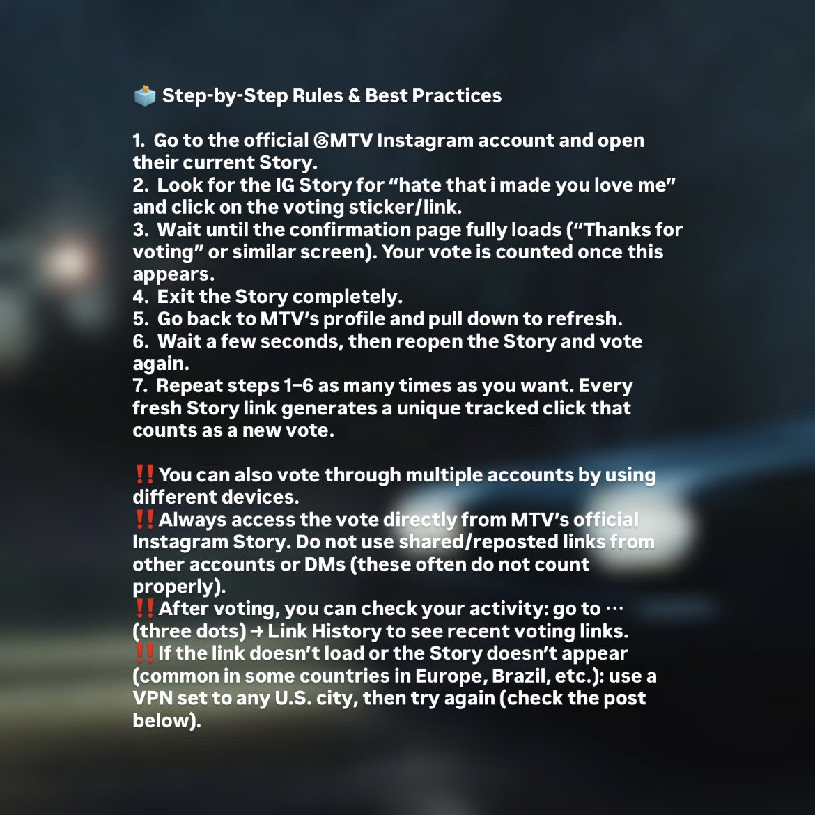 agrandeawards's tweet photo. #VMAs voting for “Song of the Summer” opens in 48 hours from now. ☀️🚀

Check these rules to make sure Ariana Grande triumphs with “hate that i made you love me”👇 https://t.co/fB8ylmrvo8