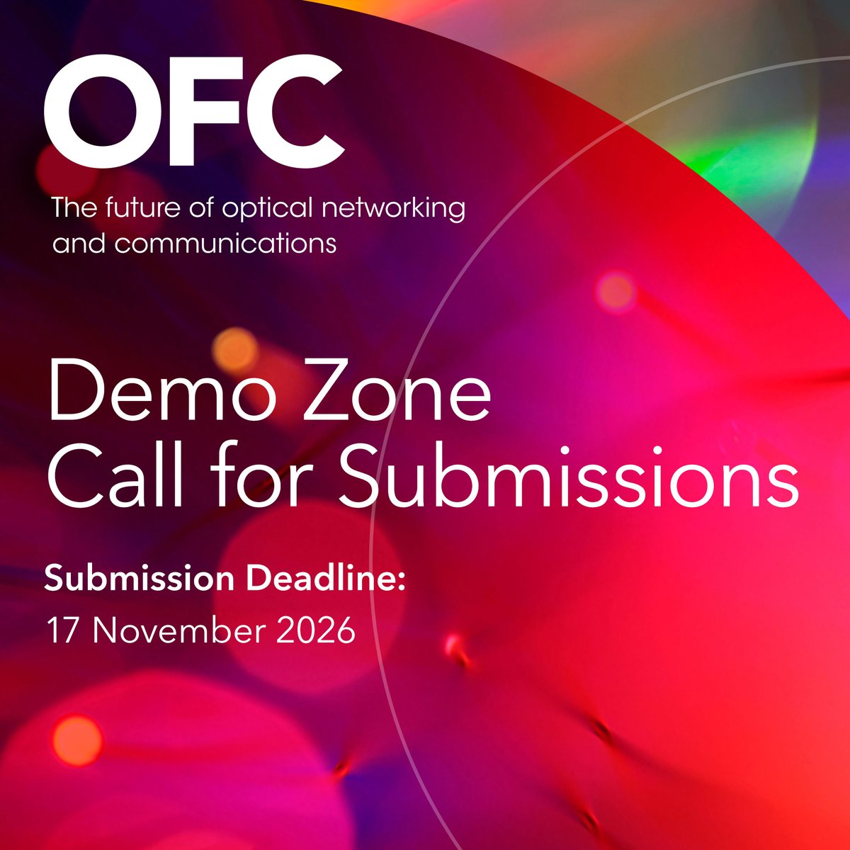 ofcconference's tweet photo. Your research belongs on the OFC stage.

Present your work alongside leading researchers and #engineers and contribute to the technical discussions shaping the future of optical #networking and communications.

Submit your paper for #OFC27 by 20 October: https://t.co/HXfxmdxNtH https://t.co/JUMjGbrsCx