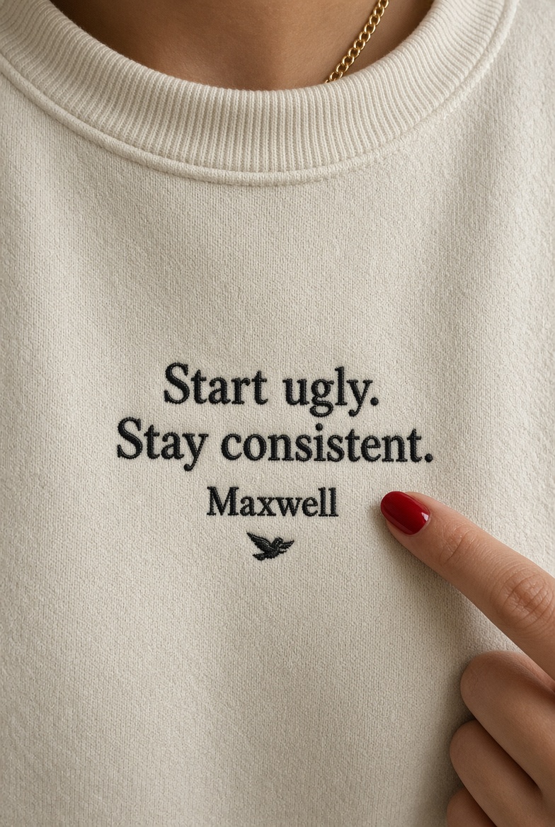 MindWisdomMoney's tweet photo. Start ugly and stay consistent. https://t.co/8HQZ3gZggk