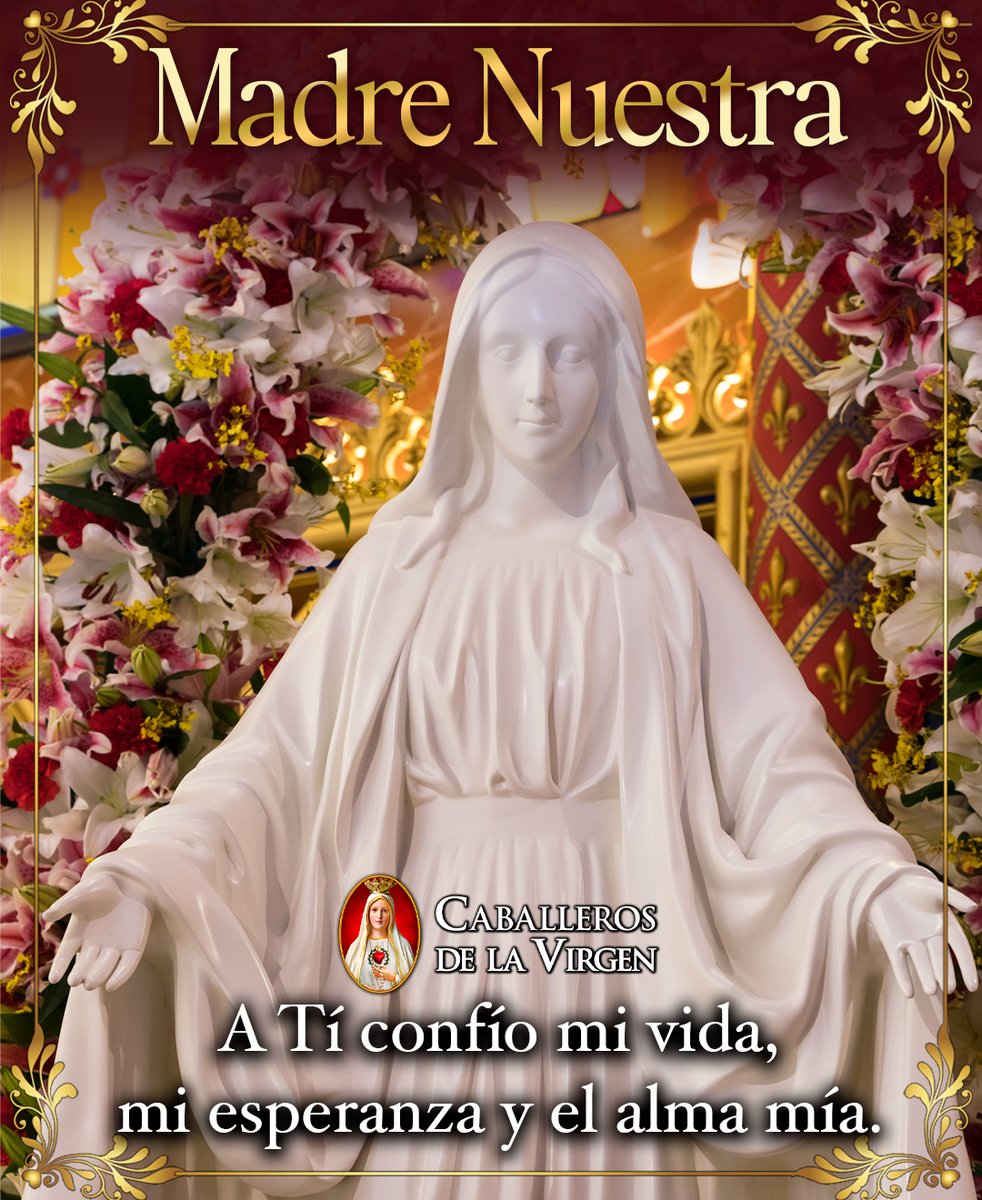 Cab_Virgen's tweet photo. A Ti confío mi vida, mi esperanza y el alma mía. ❤️ Jesús, recibe todo lo que soy y todo aquello que llevo en el corazón. https://t.co/nOuotlfVLE
