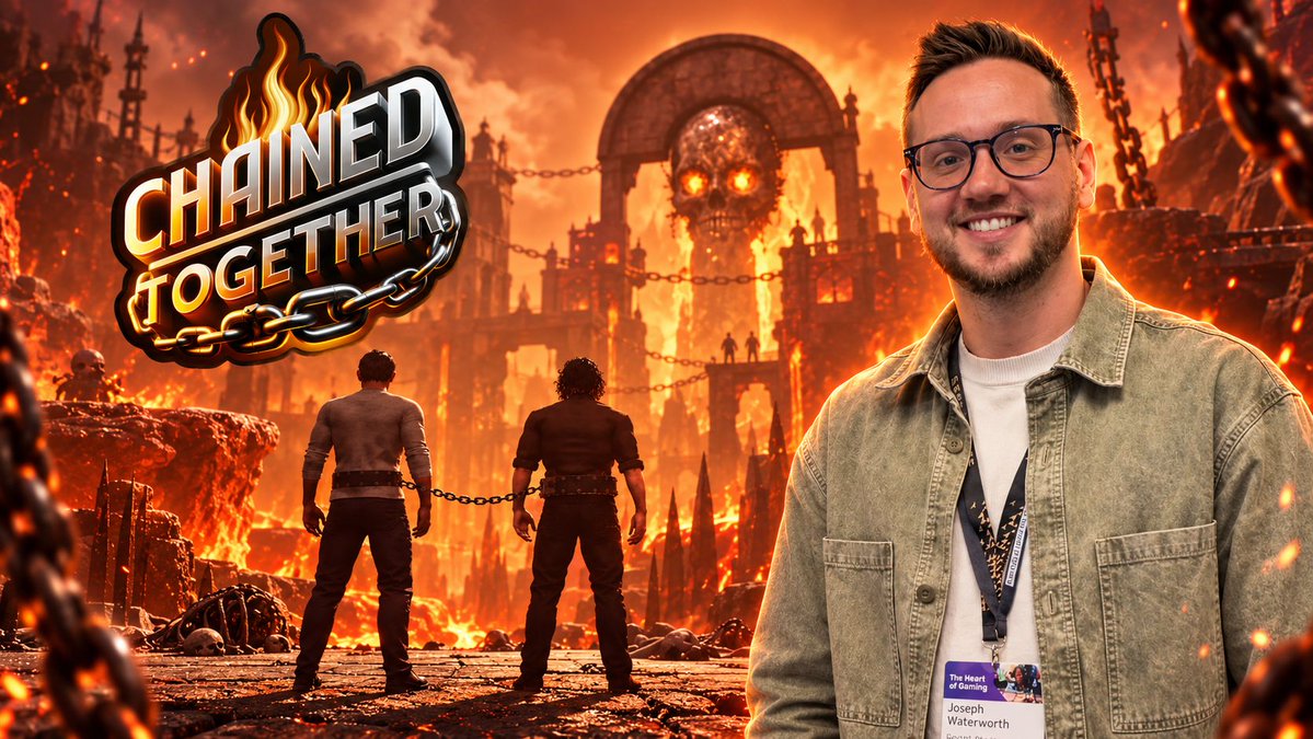 GamingScan_pl's tweet photo. Tryb 2v2 to dopiero początek.
Joe Waterworth z Secret Mode opowiedział nam na gamescom 2026 o przyszłości Chained Together, nowych trybach, mapach i planach na 2027 rok.
Wywiad już dostępny 👇🏻
#GamingScan #gaming #ChainedTogether https://t.co/PxQ7DDefVf