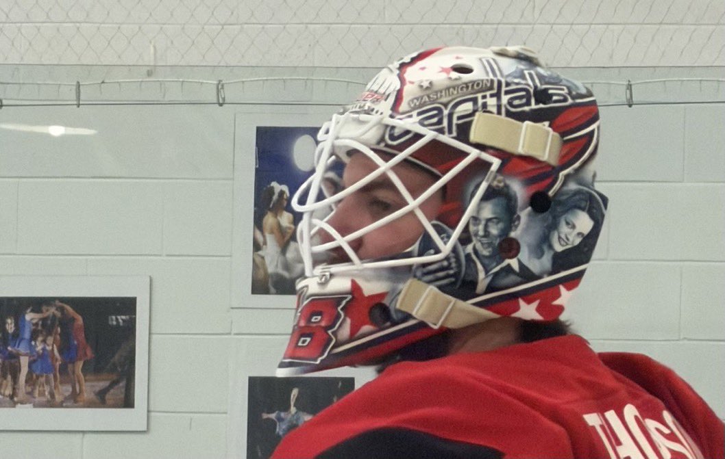 BR_OpenIce's tweet photo. LT’s new mask features characters in Wedding Crashers 💒😭 

(Via @sammisilber) https://t.co/GcVFRzWRDP