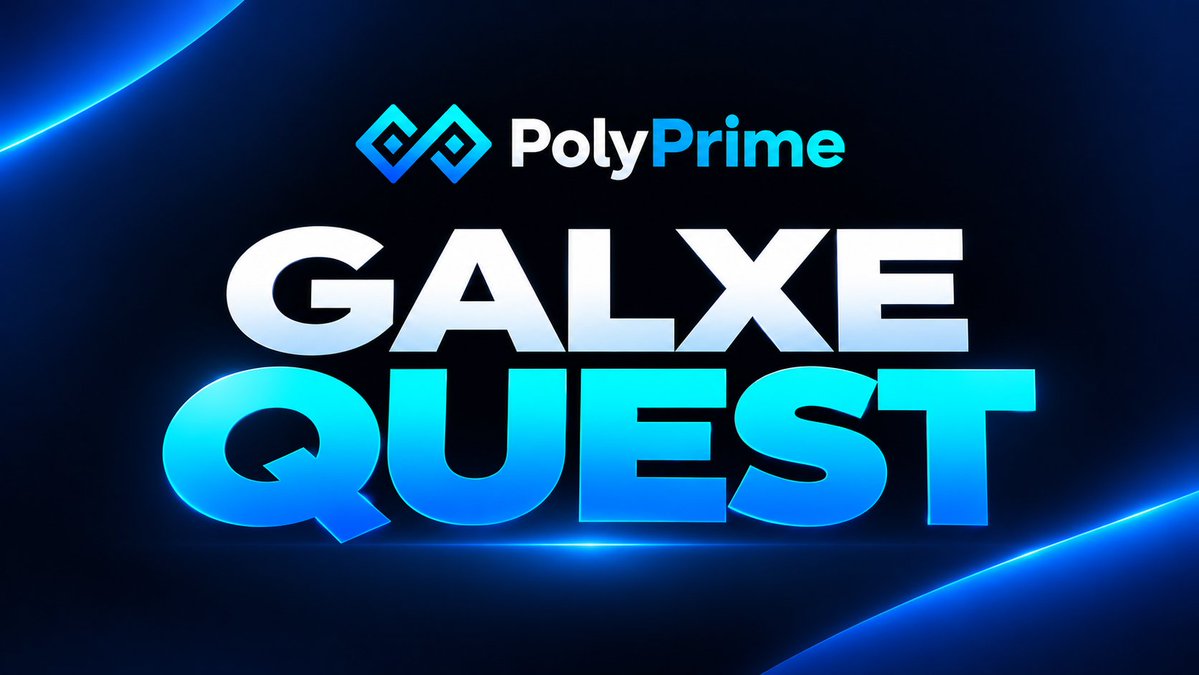 PolyPrimeNet's tweet photo. 🚀 Here it is!

The first quest in the PolyPrime Ecosystem is now LIVE on Galxe ⚡

💡 Pro-tips: ✅ Complete all eligible tasks
⏳ Quest runs for 1 month - finish within the window
💎 Sign up to get XP, trade on markets to generate volume, and earn even more XP 📈

Check out this quest on Galxe: https://t.co/CU8esy3UXg

#polyprime #polymarket #predictionmarket