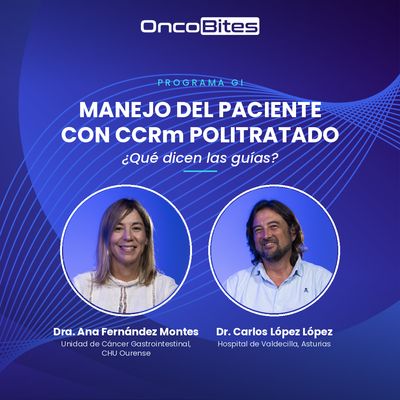 OncobitesTv's tweet photo. 🎬 ¡Nuevo programa en OncoBites de GI! | Manejo del paciente con CCRm politratado

¿Cómo optimizar el manejo del Cáncer Colorrectal Metastásico en líneas avanzadas tras múltiples progresiones?.

Analizamos las claves de la secuenciación terapéutica, la selección de pacientes y el control de toxicidades en la práctica real de la mano de 2 expertos: el Dr. Carlos López López y la Dra. Ana Fernández Montes @afm1003

💻 Ya disponible en abierto para profesionales sanitarios 👉 https://t.co/9Xe8itFZd7

#OncoBites #CCRm #CancerColorrectal #Oncologia #GIoncology