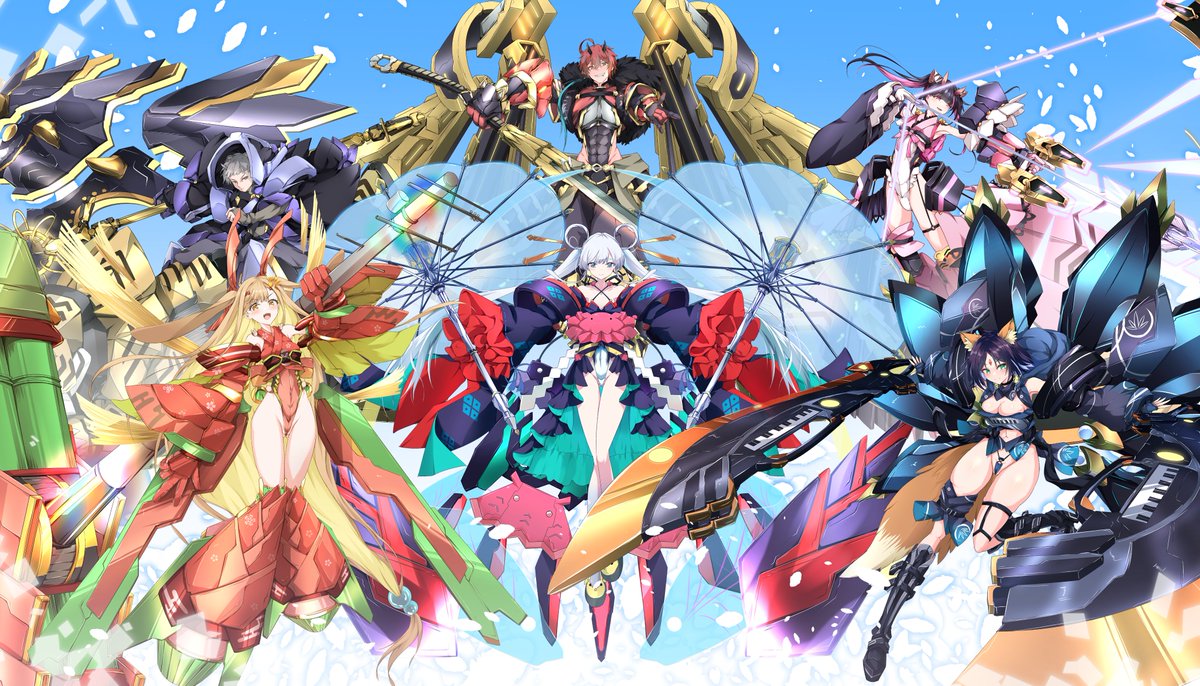 kamiarituki_rin's tweet photo. 祝！ツクヨミチュートリアルエリア先行実装！

ってことでこれまで描いた超かぐアレンジを並べてみましたが、うーんゲームのキャラ選択画面 https://t.co/A9atkzp7my