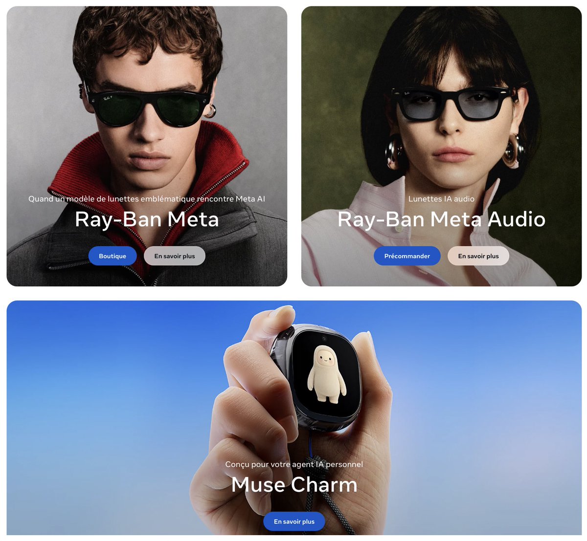 iMathTechs's tweet photo. 🤔 C’est vraiment dommage que j’ai encore aussi peu confiance en Meta…

Parce que franchement, leurs produits donnent envie : Ray-Ban avec ou sans caméra, lunettes avec écran, casque VR, assistant IA façon Tamagotchi…

Ils prennent des risques et proposent des usages qu’on ne voit pas ailleurs. Mais pour devenir un acteur incontournable, Meta va devoir gagner notre confiance sur la sécurité et la confidentialité. 

Vous leur faites confiance, vous ?